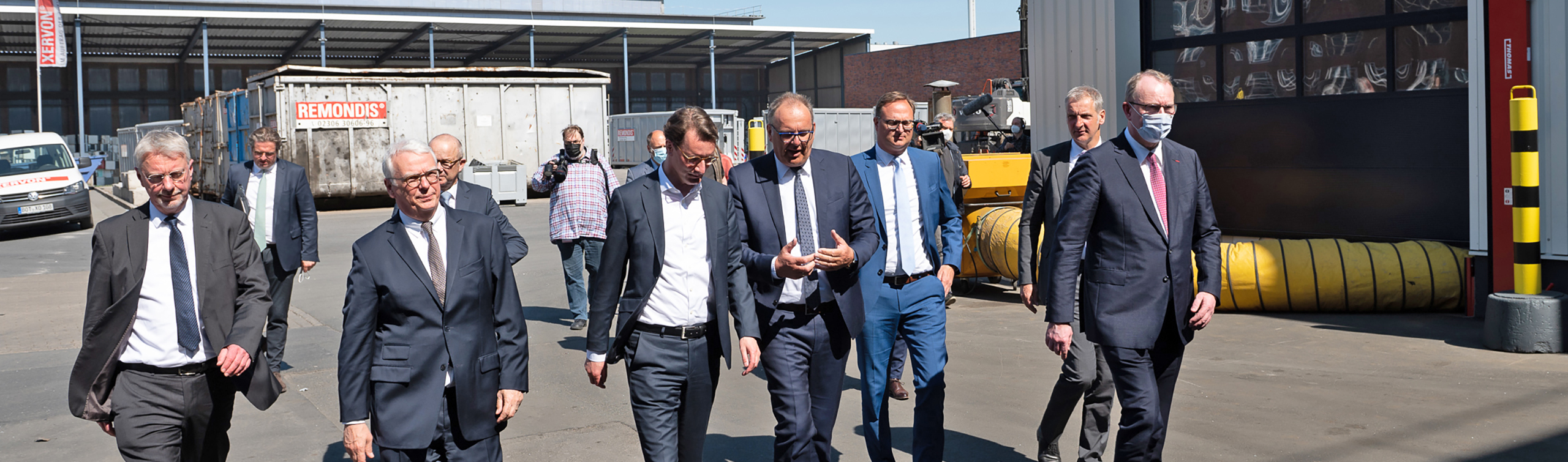 Minister President Hendrik Wüst visits REMONDIS Lippe Plant