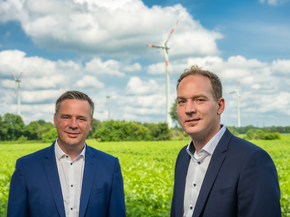 Maik Schlapmann und Tobias Wilming, Geschäftsführer von XERVON Wind