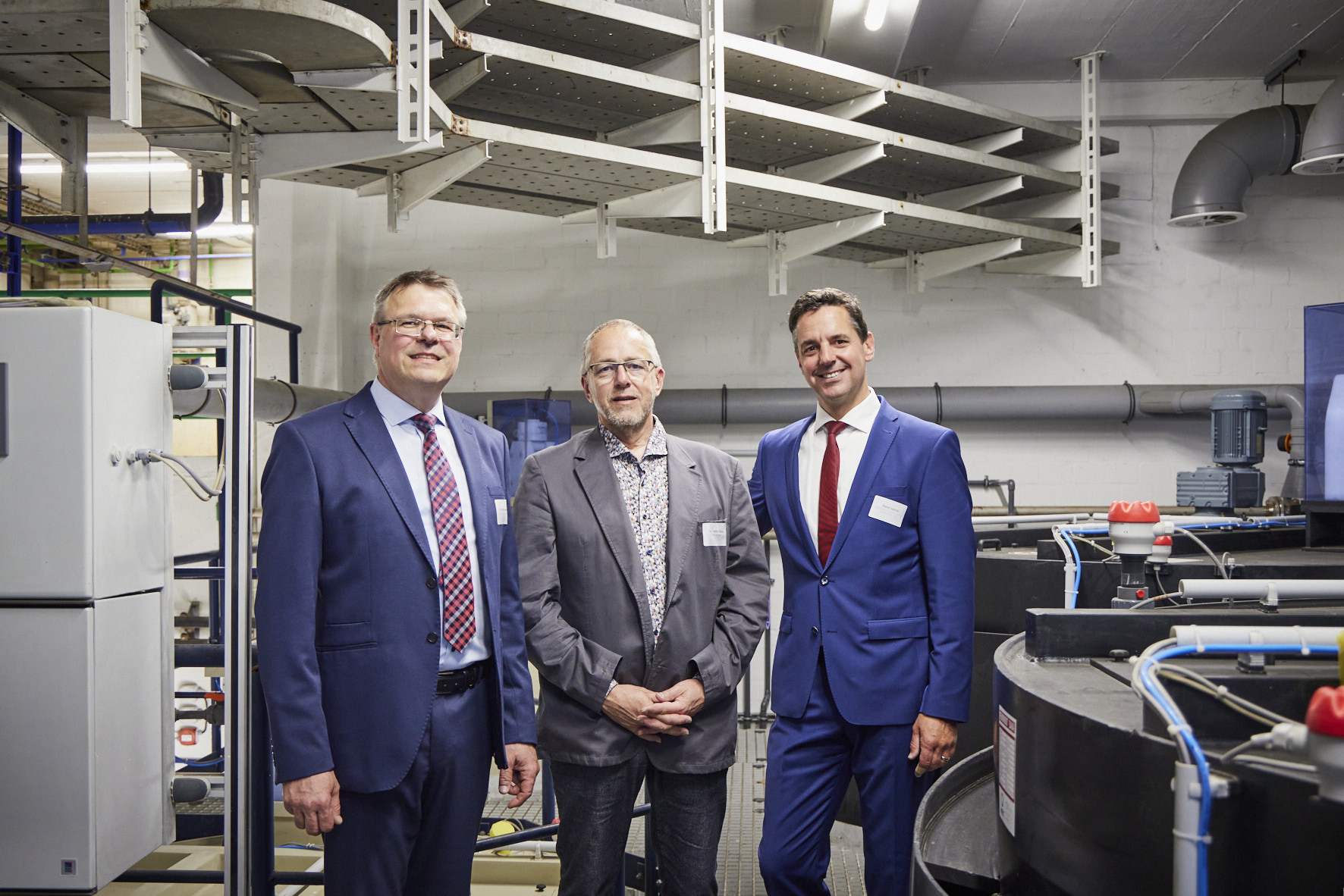 v.l.: Dr. Martin Kemmler (REMONDIS SAVA GmbH), Dr. Steffen Reich (REC53 GmbH) und René Jurock (REMONDIS Industrie Service GmbH & Co. KG)