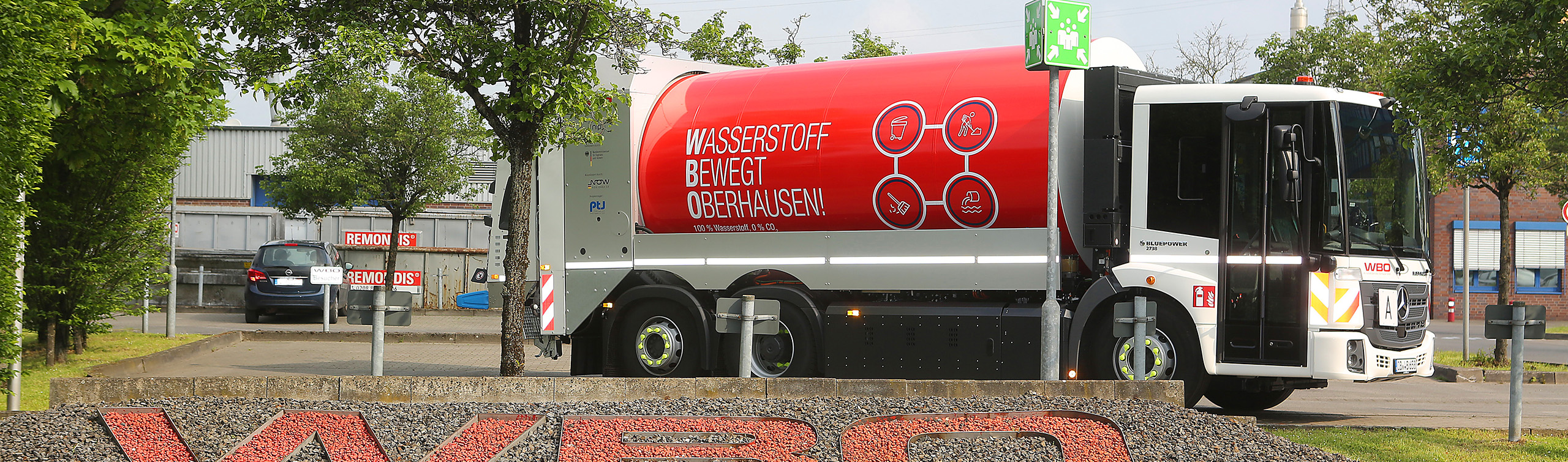 Erstes Wasserstoff-Abfallsammelfahrzeug für Oberhausen