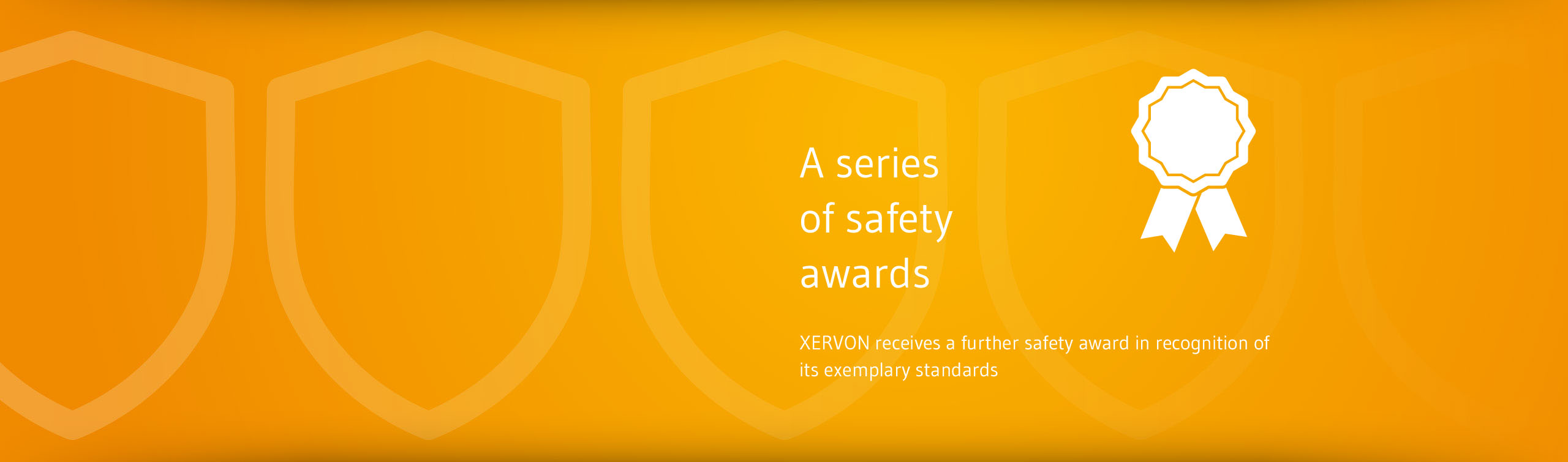 A series of safety awards