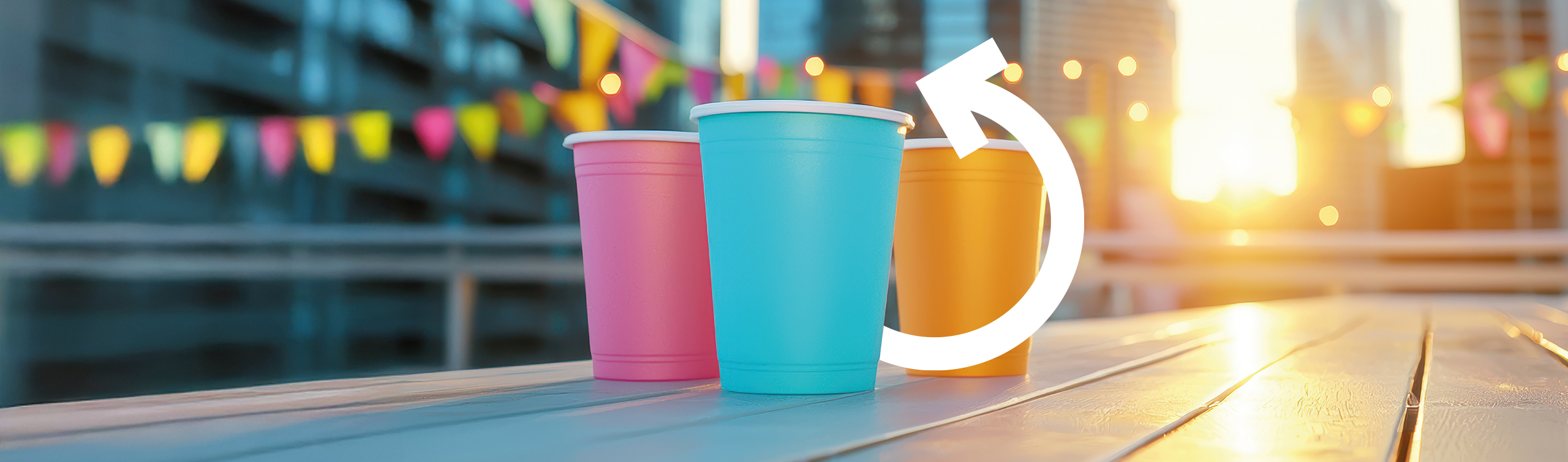 A town promoting reusable packaging