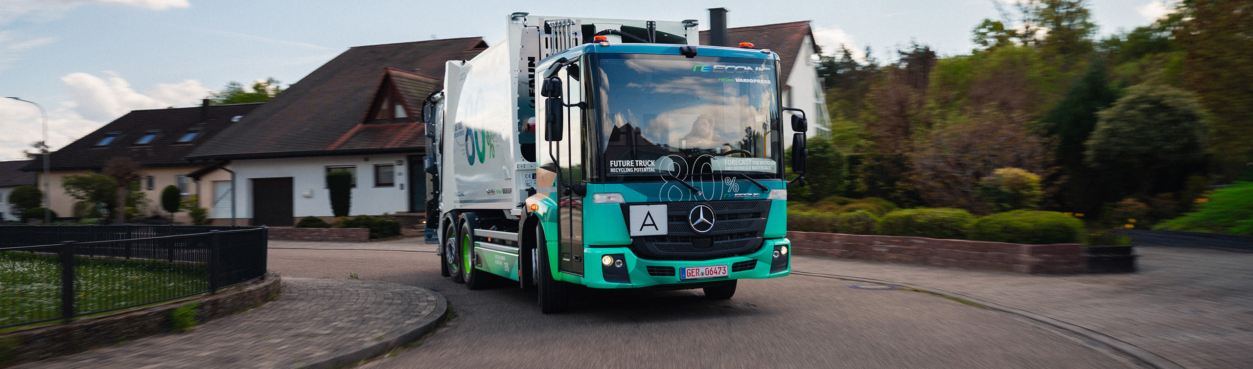 Batterieelektrisches Sammelfahrzeug mit recycelten Materialien