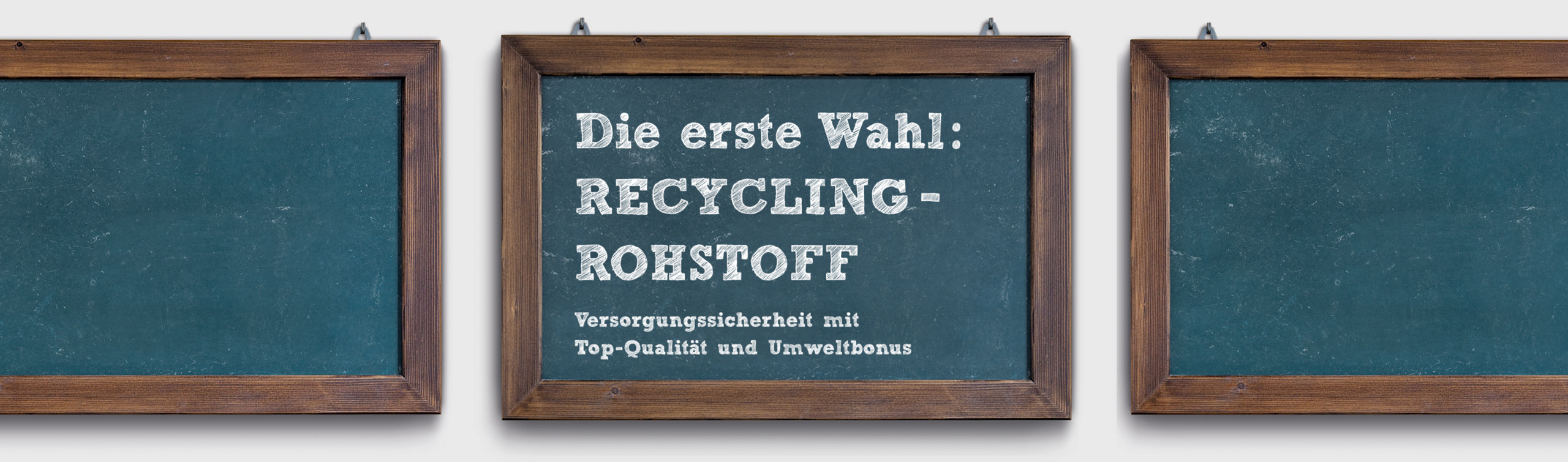 The number one choice: recycled raw materials